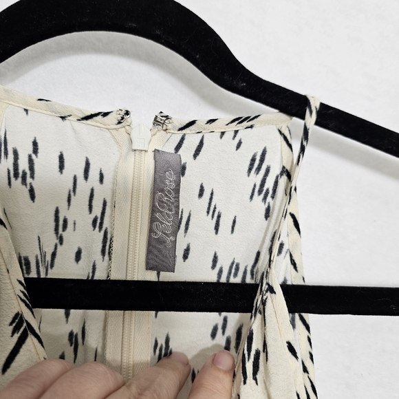 Lela Rose Printed Sleeveless Off The Shoulder Maxi Dress 8 - Picture 9 of 11